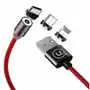 Usams kabel magnetyczny u-sure 3w1 1m czerwony/red (lightning/microusb/usb-c) sj438usb02 (us-sj438) Sklep on-line