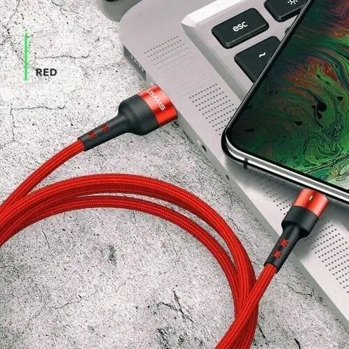 Kabel pleciony u26 microusb 1m 2a fast charging czerwony/red sj312mc02 (us-sj312) Usams
