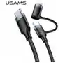 Kabel pleciony u31 usb-c na usb-c /lightning 60w pd fast charge czarny/black sj403usb01 (us-sj403) Usams Sklep on-line