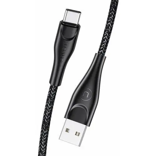 Usams kabel pleciony u41 usb-c 2m 2a czarny/black sj395usb01 (us-sj395)