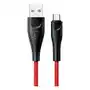 USAMS Kabel pleciony U41 USB-C Fast Charge 3m czerwony/red SJ398USB02 (US-SJ398) Sklep on-line