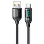 Usams kabel pleciony u78 usb-c 1.2m led 6a fast charging czarny/black sj544usb01 (us-sj544) Sklep on-line