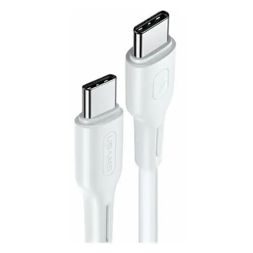 Usams kabel u43 usb-c na usb-c 100w pd fast charge 5a 1.2m biały/white sj459usb02 (us-sj459)