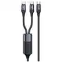 USAMS Kabel U71 2xUSB-C na USB-C 1,2m 100W PD Fast Charge czarny/black SJ551USB01 (US-SJ551) Sklep on-line