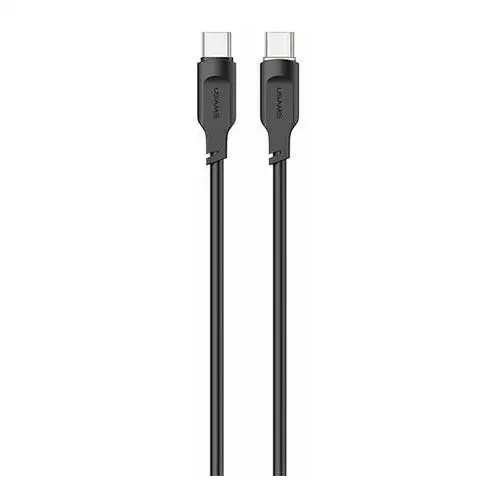 Usams kabel usb-c na usb-c pd fast charging 1,2m 100w lithe series czarny/black sj567usb01(us-sj567)