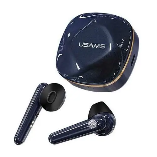 USAMS Słuchawki Bluetooth 5.0 TWS SD series bezprzewodowe niebieski/gem blue BHUSD02