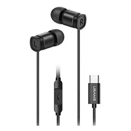 Słuchawki USAMS EP-46 USB-C czarny/black 1,2m HSEP4603 Usams
