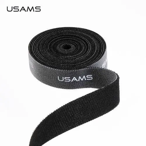 USAMS Taśma organizer do kabli Velcro 5m czarny