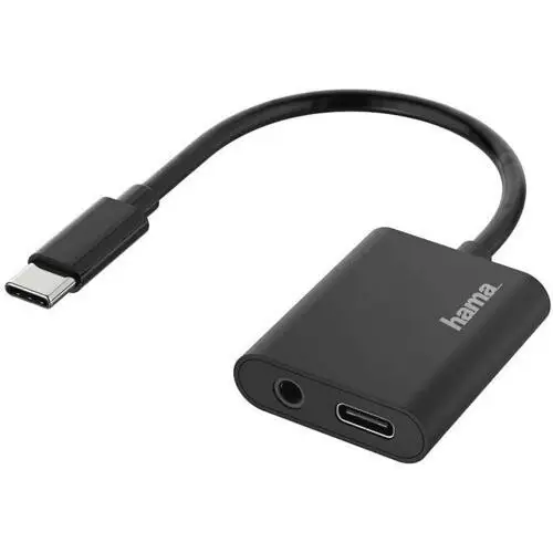 USB-C - USB-C + jack 3,5 mm Karta dźwiękowa USB HAMA