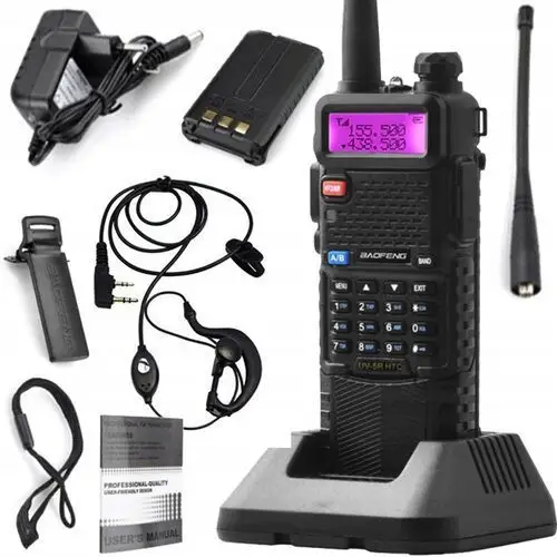 UV-5R Htq 5W 3800mAh Krótkofalówka Radiotelefon Walkie Talkie Baofeng Radio