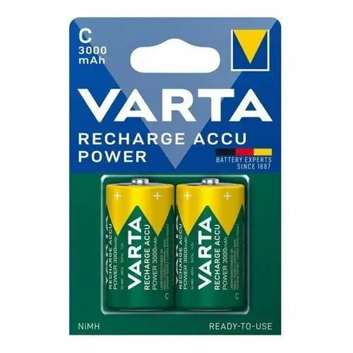 Varta Akumulatorki recharge power accu 3000mah hr14/c 2szt