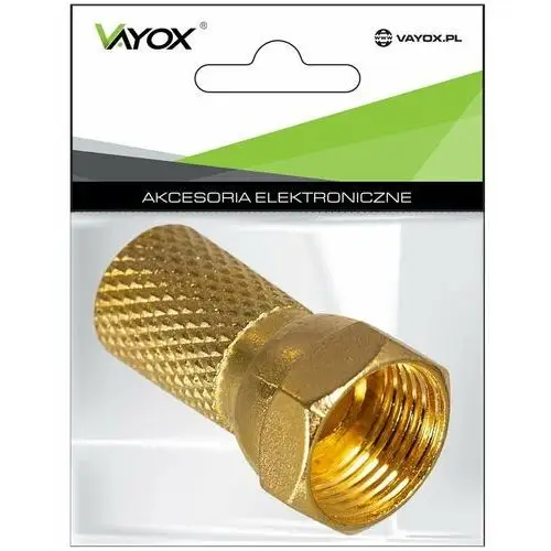 Vayox Wtyk sat f 6,8 mm gold cu lb0104 (opakowanie 2szt) pak