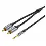 Vention , kabel 2xrca, cinch) jack do 3.5mm bcnbf 1m, szary) Sklep on-line