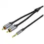 Kabel 2xRCA (Cinch) jack do 3.5mm Vention BCNBI 3m (szary) Sklep on-line