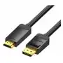 Vention Kabel 4k displayport do hdmi 2m hagbh (czarny) Sklep on-line