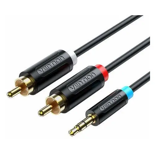 Kabel adapter 3,5mm męski na 2x męski rca 10m bclbl czarny Vention