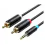 Kabel adapter 3,5mm męski na 2x męski rca 10m bclbl czarny Vention Sklep on-line