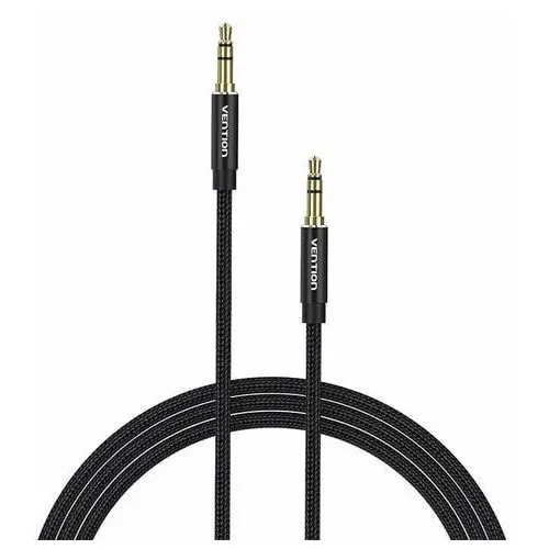 Kabel audio 3,5mm 1,5m bawbg czarny Vention