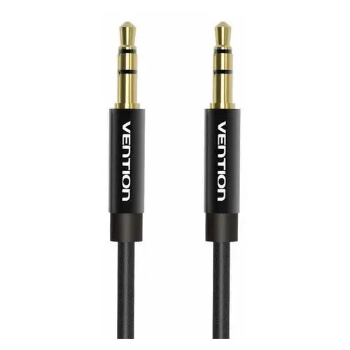 Vention , kabel audio bagbg 3,5mm 1,5m czarny metalowy