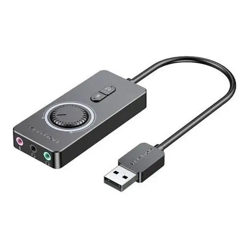 Zewnętrzna karta dźwiękowa USB 2.0 Vention CDRBF 1m (czarny)