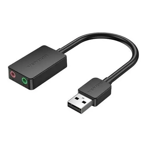 Zewnętrzna karta dźwiękowa USB 2.0 Vention CDYB0 2-portowa 0.15m