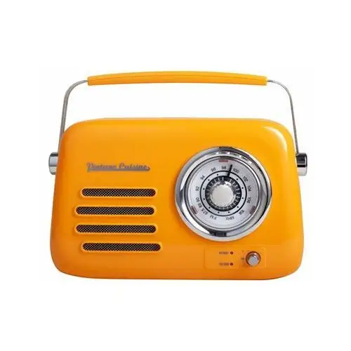 Retro radio z głośnikiem bluetooth - kolory lata - pomarańczowe- błyszczące Vintage cuisine