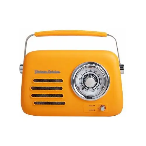 Vintage cuisine Retro radio z głośnikiem bluetooth - kolory lata - pomarańczowe - matowe