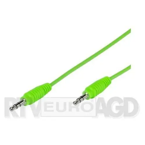 Kabel VIVANCO jack 3.5 mm - jack 3.5 mm 1m Zielony, 35813
