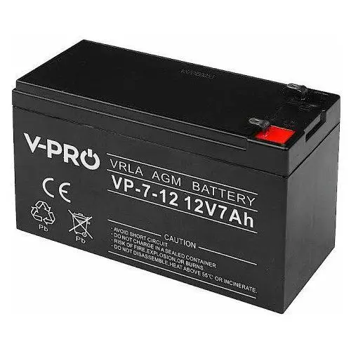 Akumulator AGM VPRO 12V 7Ah