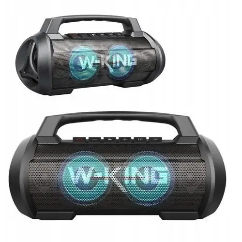 W-king D10 Głośnik bezprzewodowy Bluetooth 5.0 Powerbank 70W czarny IPX6
