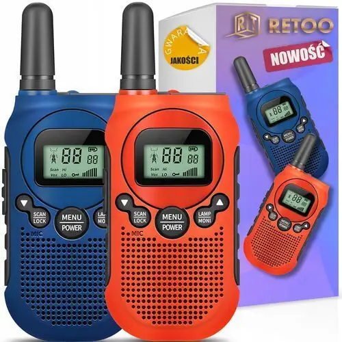 Walkie Talkie 2X Krótkofalówka Łoki Toki Duży Zasięg Pmr Vox Latark