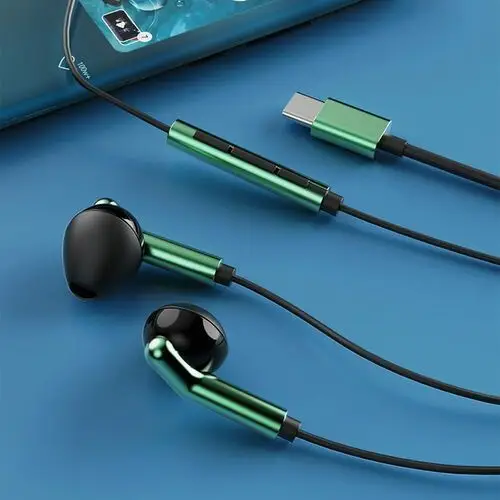Wekome YC02 SHQ Series - Słuchawki przewodowe USB-C (Zielony), 10_26931