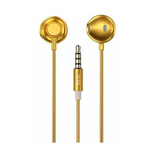 Wekome yc05 sakin series - słuchawki przewodowe jack 3,5 mm (złoty)