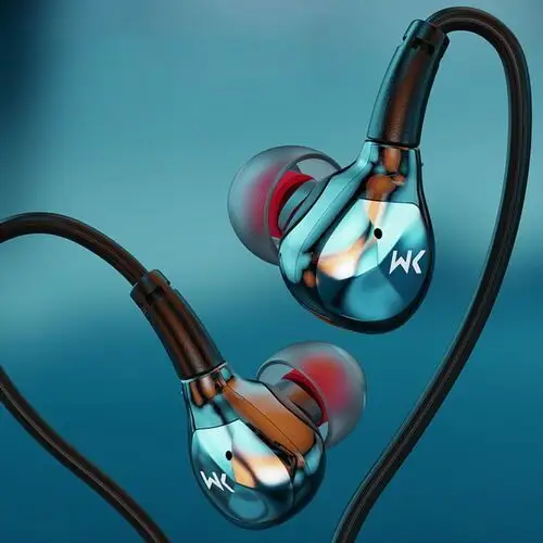 Wekome YC06 Blackin Series - Słuchawki przewodowe HiFi jack 3,5 mm (Czarny)