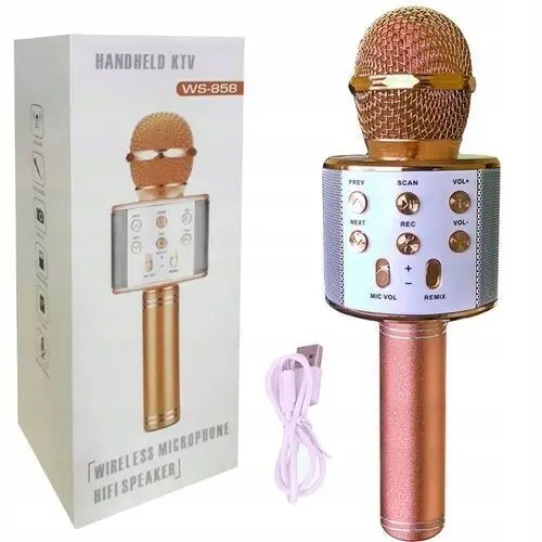 Wielofunkcyjny Mikrofon Karaoke Z Bluetooth I Wbuowanym Głośnikiem