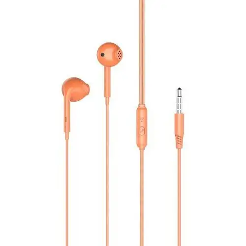 XO Słuchawki przewodowe EP28 jack 3,5mm pomarańczowe