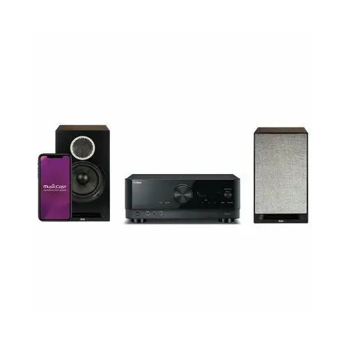 Yamaha Zestaw stereo musiccast rx-v4a czarny + elac debut reference b6 czarny