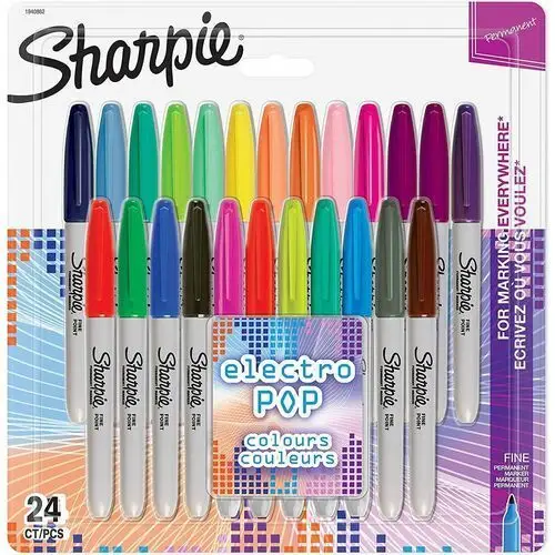Zestaw markerów sharpie fine electro pop 24 kolory - 1940862 Zamiennik/inny