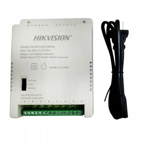 Zasilacz Hikvision do 8 Kamer Monitoringu 8x1A