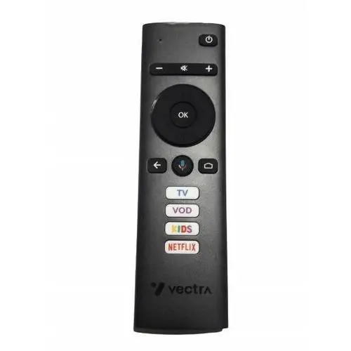 Zdtrading Mini pilot vectra 4k bluetooth oryginał pionowe guziki: tv vod kids netflix