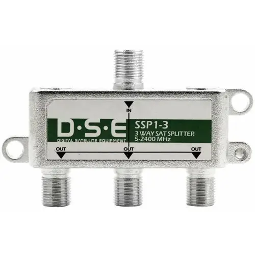 Splitter firma DSE Spliter anteny TVSAT 1/3 model SSP1-3 zakres 5-2400