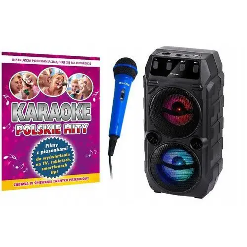 Zestaw Głośnik Bluetooth Mikrofon Polskie Karaoke