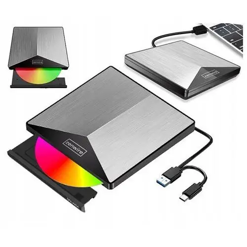 Zewnętrzny Napęd Odtwarzacz DVD CD Usb-c 3 Laptop