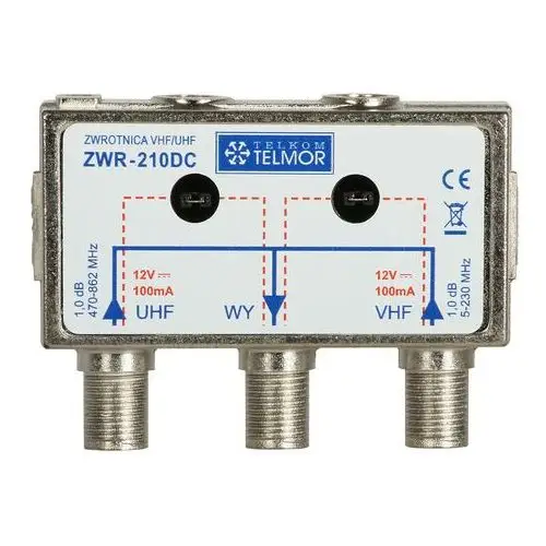 Zwrotnica Antenowa ZWR-210DC Fm-vhf/uhf Abcv